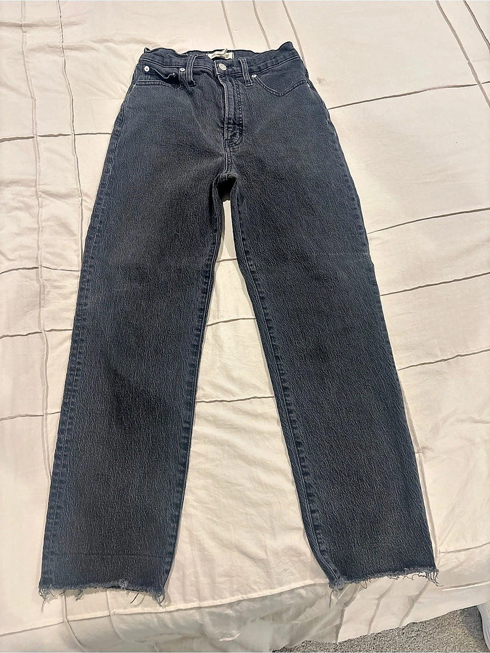Madewell Black Straight Leg Jeans